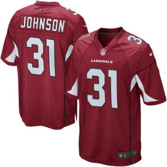 Men Arizona Cardinals #31 David Johnson Nike NFL Cardinal Game Jersey->->NFL Jersey